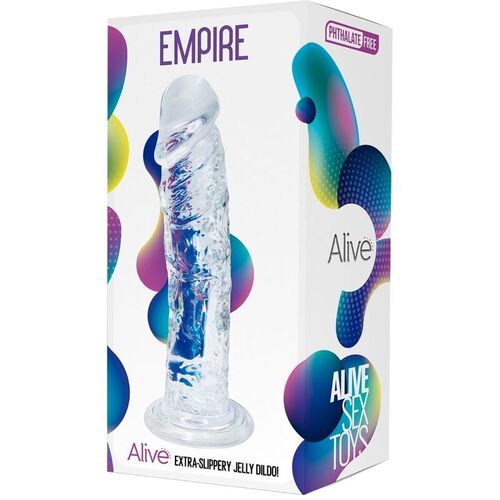 ALIVE - EMPIRE PENE REALISTICO TRANSPARENTE 19.3 CM