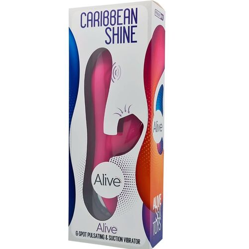 ALIVE - CARIBBEAN SHINE VIBRADOR & SUCCIONADOR FUCSIA