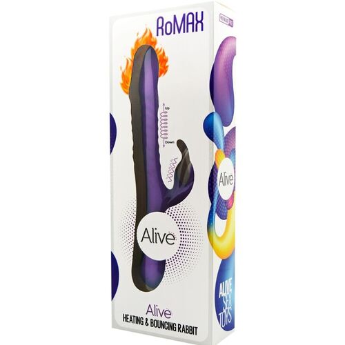 ALIVE - ROMAX VIBRADOR RABBIT SILICONA VIOLETA