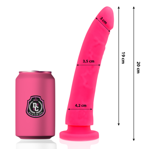 DELTA CLUB - TOYS DILDO ROSA SILICONA MEDICA 20 X 4 CM