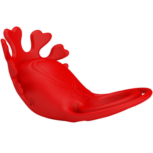 PRETTY LOVE - RUBEN ANILLO VIBRADOR 7 VIBRACIONES SILICONA ROJO