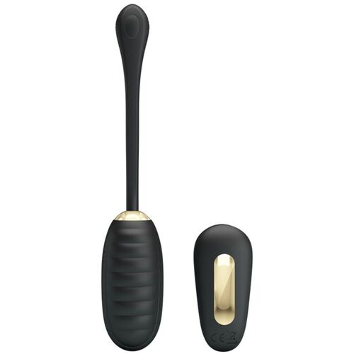 PRETTY LOVE - DOREEN HUEVO VIBRADOR DE LUJO RECARGABLE NEGRO CONTROL REMOTO