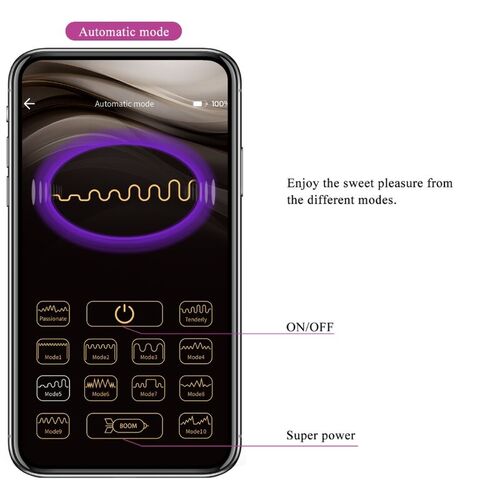 PRETTY LOVE - NYMPH HUEVO VIBRADOR CONTROLADO POR APP MORADO