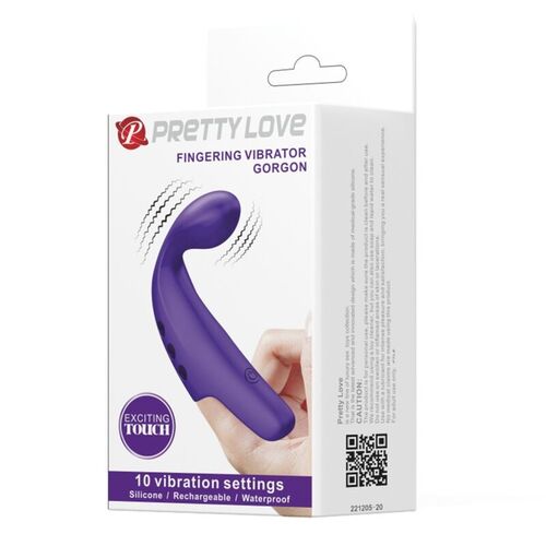 PRETTY LOVE - GORGON VIBRADOR DE DEDO RECARGABLE MORADO