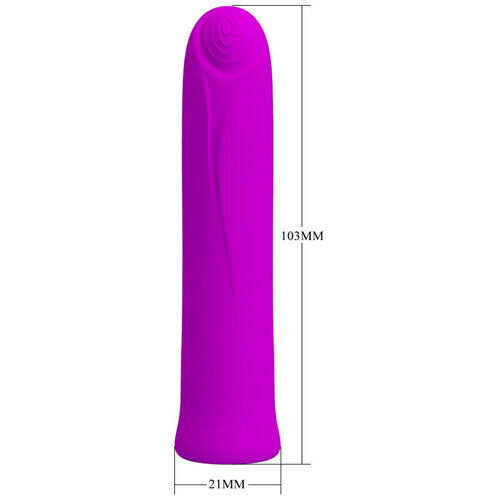 PRETTY LOVE - CURTIS MINI VIBRADOR SUPER POWER 12 VIBRACIONES SILICONA VIOLETA