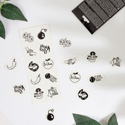 SECRET PLAY - SET DE 10 TATTOOS TEMPORALES SPICY COLLECTION