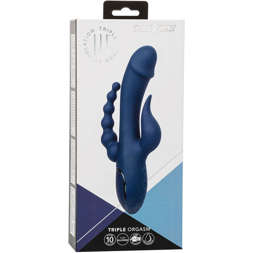 CALEXOTICS - VIBRADOR TRIPLE ORGASM AZUL