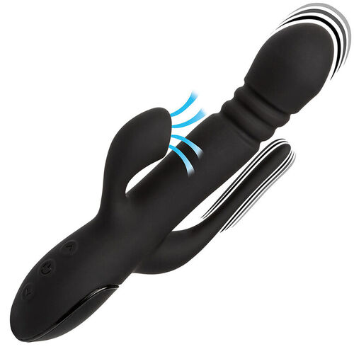 CALEXOTICS - VIBRADOR TRIPLE EUPHORIA NEGRO