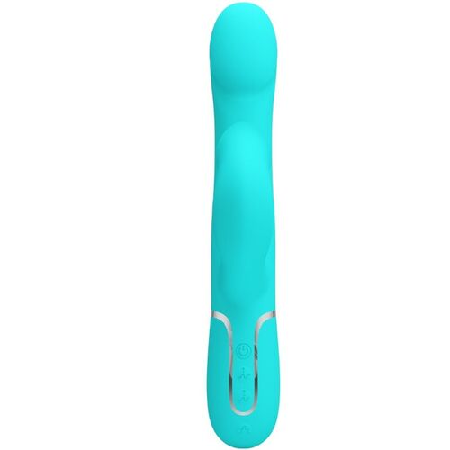 PRETTY LOVE - VIBRADOR RABBIT PERLAS VERDE AGUA