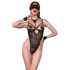 CHILIROSE - CR 4488 BODY DENTELLE NOIR L/XL