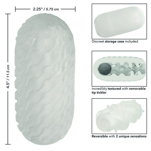 CALIFORNIA EXOTICS - BOUNDLESS STROKER BLANDO REVERSIBLE GRIS