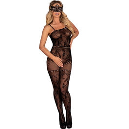 LIVCO CORSETTI FASHION - CARISSM LC XG051 BODYSTOCK BEZ KROKA CZARNY JEDEN ROZMIAR