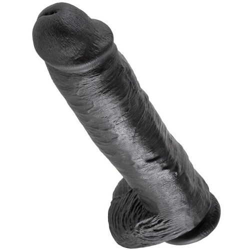 KING COCK - 11 PENE REALISTICO NEGRO 28 CM