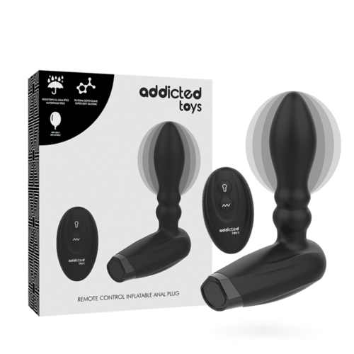 ADDICTED TOYS - PLUG INFLABLE CONTROL REMOTO 10 MODOS DE VIBRACION