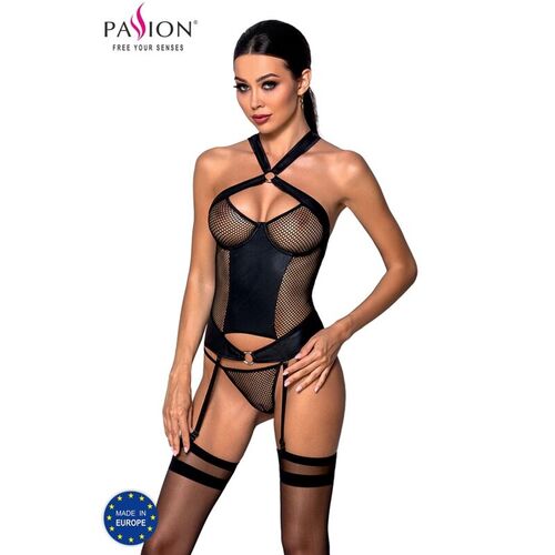 PASSION - AMANDA CORSET CUERO ECOLOGICO L/XL