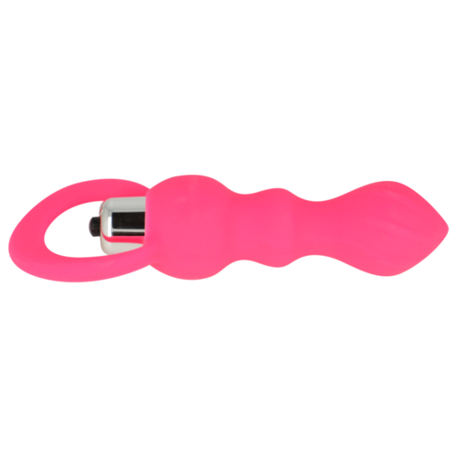 OHMAMA - ESTIMULADOR ANAL CON VIBRACION 9 CM ROSA