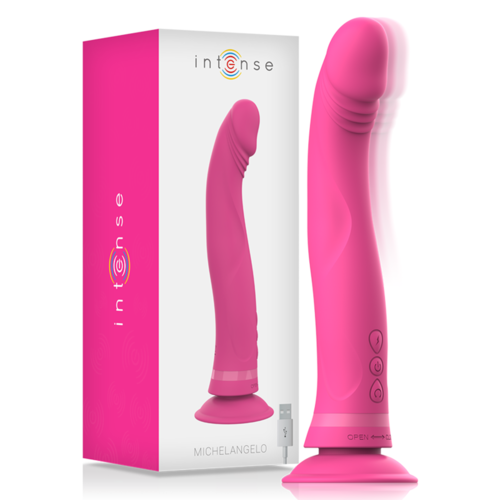 INTENSE - MICHELANGELO DILDO VIBRADOR SILICONA ROSA