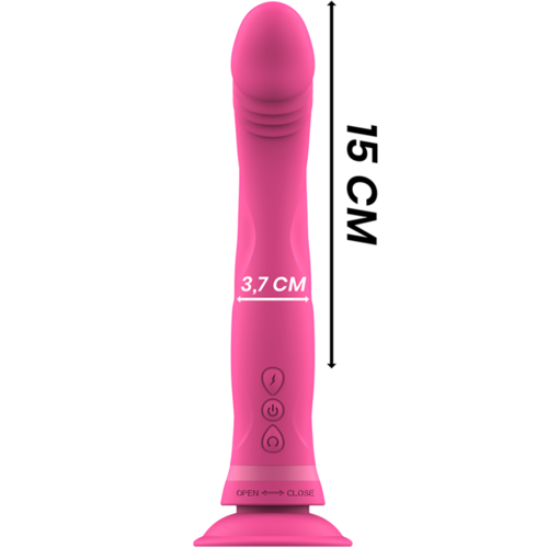 INTENSE - MICHELANGELO DILDO VIBRADOR SILICONA ROSA