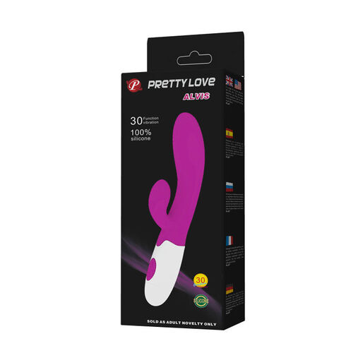 PRETTY LOVE FLIRTATION - VIBRADOR CON ESTIMULADOR CLITORIS ALVIS