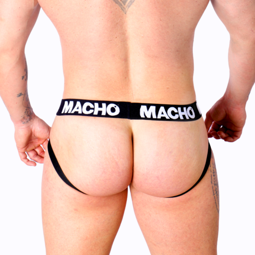 MACHO - MX25NC JOCK CUERO NEGRO XL