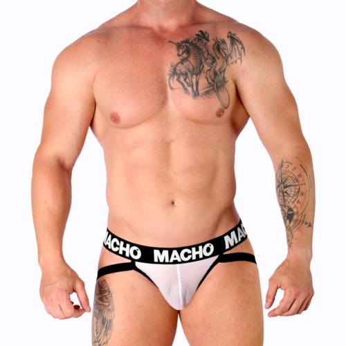 MACHO - MX26X1 JOCK REJILLA BLANCO XL