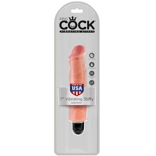 KING COCK VIBRADOR REALISTICO STIFFY 17.8 CM - FLESH