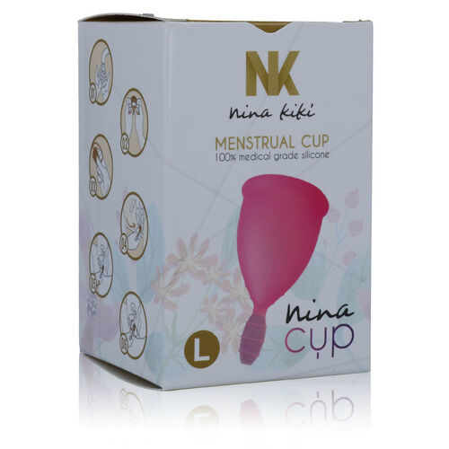 NINA CUP COPA MENSTRUAL TALLA L ROSA