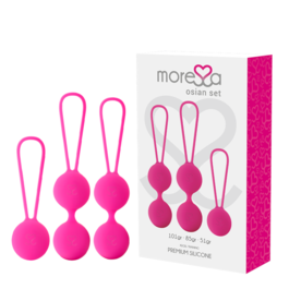 MORESSA - CONJUNTO OSIAN PREMIUM SILICONE ROSA (Osian One - 51 g | Osian Two - 101 g | Osian Three 85 g)