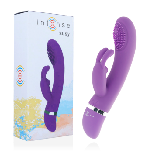 INTENSE - SUSY VIBRADOR OSCILANTE SILICONA RABBIT LILA