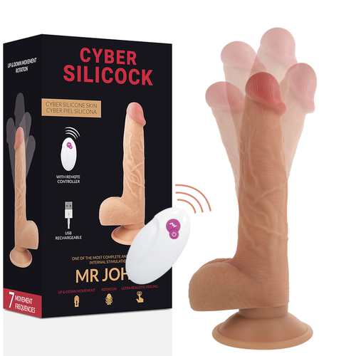 CYBER SILICOCK - REALISTICO CONTROL REMOTO MR JOHN 23.88 CM -O- 4.3 CM