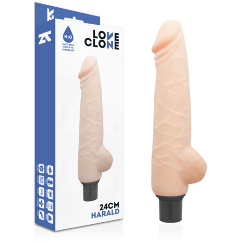 LOVECLONE - HARALD VIBRADOR REALÍSTICO SELF LUBRICATION 24 CM -O- 4 CM