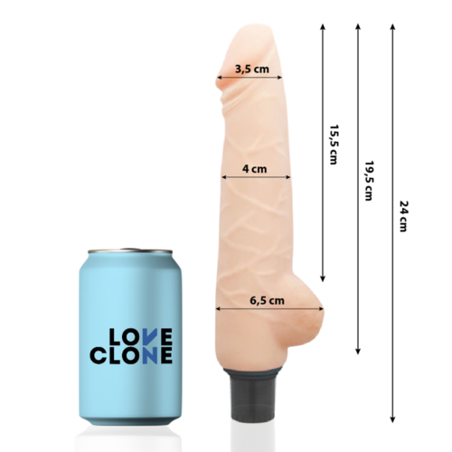 LOVECLONE - HARALD VIBRADOR REALÍSTICO SELF LUBRICATION 24 CM -O- 4 CM