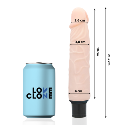 LOVECLONE - FINN VIBRADOR REALÍSTICO SELF LUBRICATION 21.2 CM -O- 3.8 CM