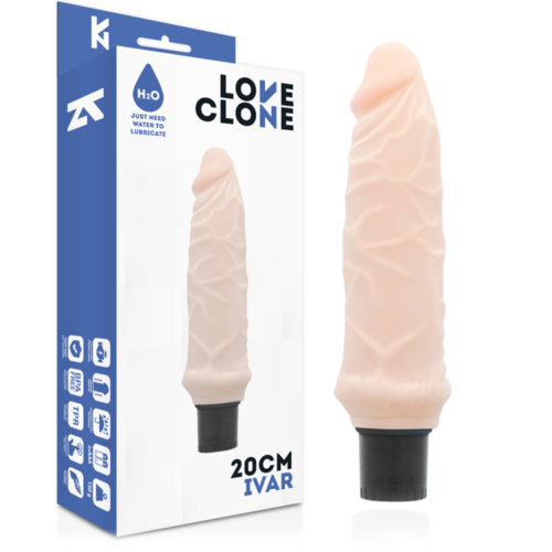 LOVECLONE - IVAR VIBRADOR REALÍSTICO SELF LUBRICATION 20 CM -O- 3.7 CM