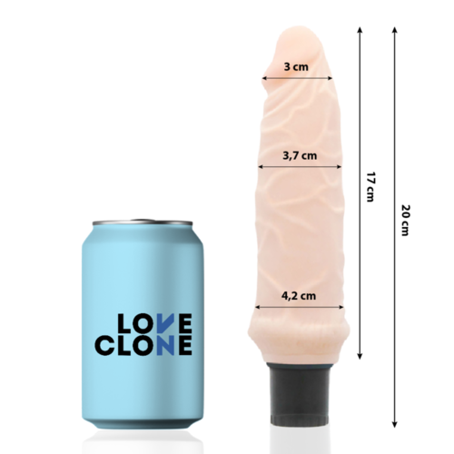 LOVECLONE - IVAR VIBRADOR REALÍSTICO SELF LUBRICATION 20 CM -O- 3.7 CM