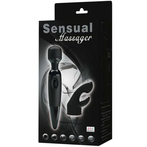 BAILE SENSUAL MASSAGER MASAJEADOR CON CABEZAL INTERCAMBIABLE