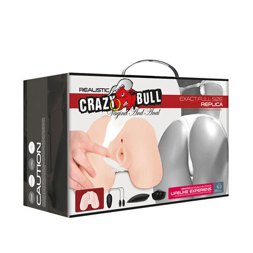 CRAZY BULL - VAGINA Y ANO REALISTICOS CON VIBRACION POSICION 5