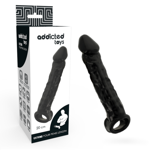 ADDICTED TOYS - EXTENSOR PARA EL PENE NEGRO