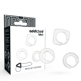 ADDICTED TOYS - SET C-RING TRASPARENTE