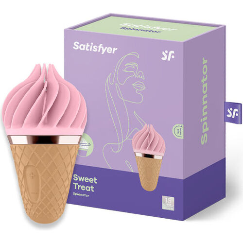 SATISFYER - SWEET TREAT SPINNATOR MARRON & ROSA