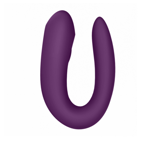 SATISFYER - DOUBLE JOY CON APP MORADO