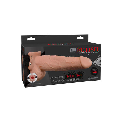 FETISH FANTASY 9  ARNÉS CON PENE REALISTICO EYACULADOR  22,9CM