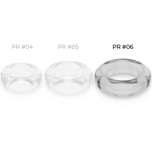 POWERING SUPER FLEXIBLE Y RESISTENTE ANILLO PENE  5.5CM PR06 CLEAR