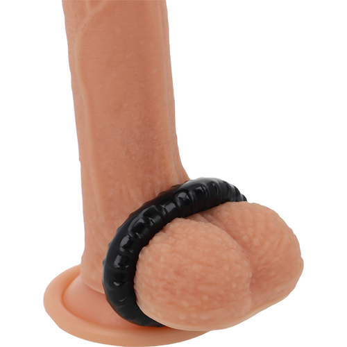 POWERING SUPER FLEXIBLE Y RESISTENTE ANILLO PENE  4.5CM PR07 NEGRO