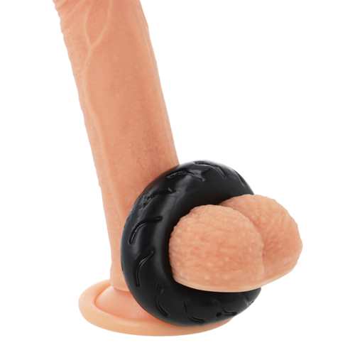 POWERING - SUPER FLEXIBLE Y RESISTENTE ANILLO PENE  5CM PR08 NEGRO