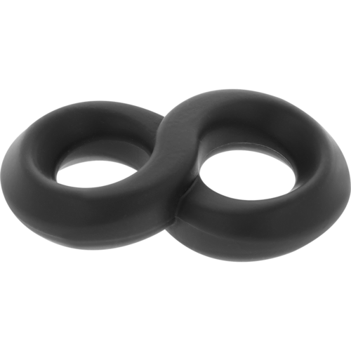 POWERING SUPER FLEXIBLE Y RESISTENTE ANILLO PENE Y TESTICULOS  PR12  NEGRO