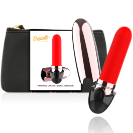 COQUETTE CHIC DESIRE - BATOM RECARREGVEL VIBRADOR PRETO/ OURO