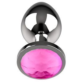 COQUETTE CHIC DESIRE - PLUG ANAL METAL COULEUR ROSE TAILLE L 4 X 9 CM