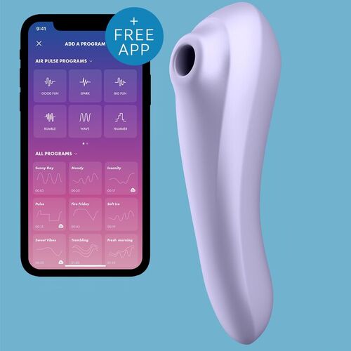 SATISFYER DUAL PLEASURE AIR PULSE MALVA