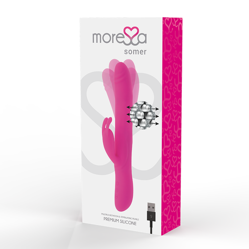 MORESSA - SOMER ROTADOR PERLADO Y POTENTE VIBRACION  PREMIUM SILICONE